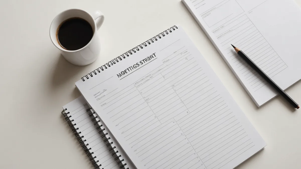 Documents and timer representing contract review benchmarking